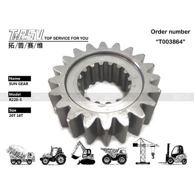 XKAQ-00010 고정밀 R220-5 굴삭기 선회 1단 선 기어 모터 부품 (운송 포장을 위한 딜드 백)