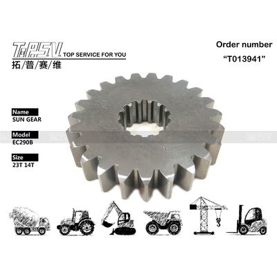 SA7117-38371 고강도 강철 EC290B 굴삭기 주행 1단 선기어 (맞춤형 및 내구성 있는 크기)