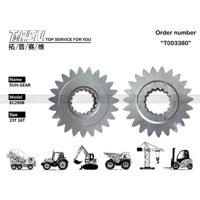 VOE14547279 스틸 EC290B 발굴기 스윙 1 단계 태양 기어 발굴기 전송 시스템에 쉽게 설치하기 위해 부드러운 설치