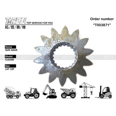 고내구성 CLG200 굴삭기 스윙 1단 선 기어 모터 부품 (건설 장비용)