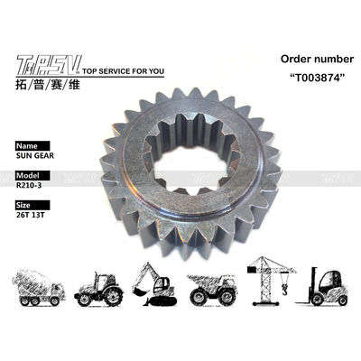 크기에 따라 달라집니다 R210-3 발굴기 스윙 1 단계 태양 기어 가중 기계에서 신뢰할 수있는 성능을 위해