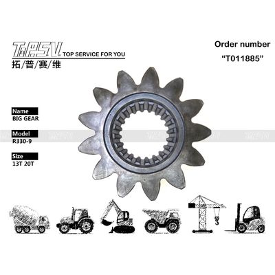 원산지 열처리 R330-9 굴삭기 스윙 대형 기어 예비 부품 전자 부품 (고객 요구 사항)