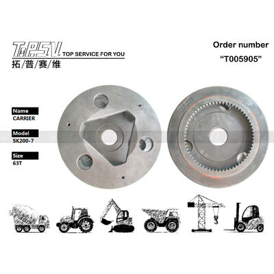 YN53D00008S011 강철 SK200-7 굴삭기 주행 장치 2단 캐리어 블랙 색상 정밀 설계 부품으로 부드러운 움직임과 긴 수명 보장