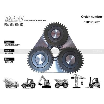 여행 드라이브 굴착기 예비 품목을 위한 PC30MR 굴착기 여행 1 단계 운반대 아시리아 부속