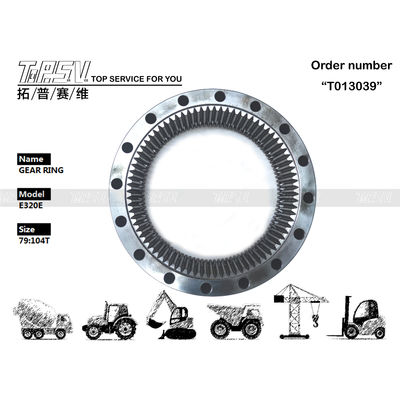 품질  E320E Excavator Travel Steel Gear Ring 267-6783 Gear Meshing Installation 공장
