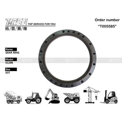 099-0206 발굴기 스윙 링 기어 Caterpillar E120B 93T에 대한 쉬운 설치