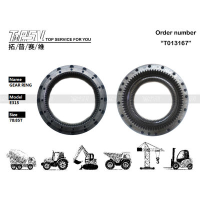 102-6534 블랙 여행 스틸 기어 링 발굴기 CATERPILLAR E315