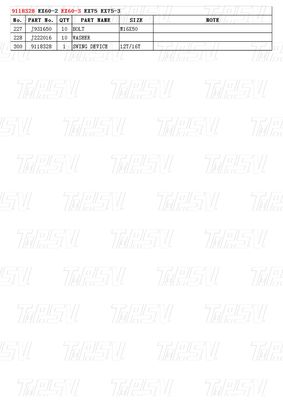 9118328 EX60-3 발굴기 스윙 드라이브 카탈로그 행성 기어 감소기와 함께 모터 부품