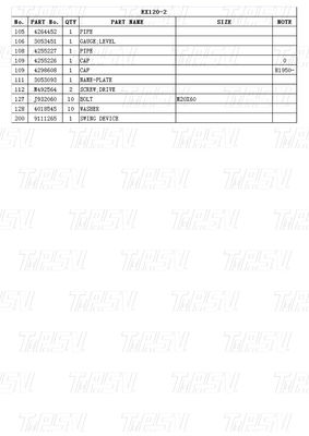 9111265 중량 EX120-2 발굴기 스윙 드라이브 카탈로그 시스템 수압 모터