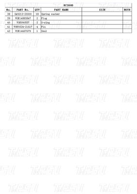 수압 스윙 모터 여행 모터 드라이브 VOE14667677 EC300D 발굴기 최종 드라이브 성능을위한 카탈로그 부품