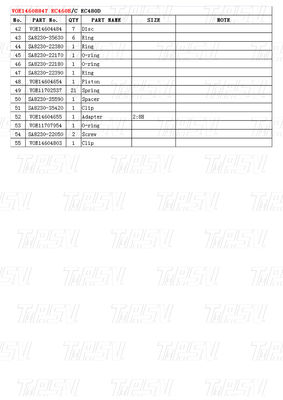 사용자 지정 색상 VOE14608847 발굴기 여행 드라이브 카탈로그 기어 박스 볼트 설치 및 최고 성능