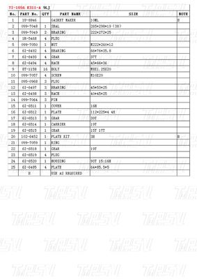 발굴기 스윙 여행 드라이브 수압 모터 행성 감소기 크레인을 위한 최종 드라이브