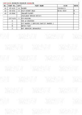 수압 스윙 및 여행 모터 드라이브 227-6116 E325C 발굴기 여행 드라이브 카탈로그