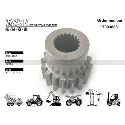 SA7118-30490 크기에 따라 다름 검정색 EC210 굴삭기 스윙 1단 선 기어 (다양한 굴삭기 모델용)