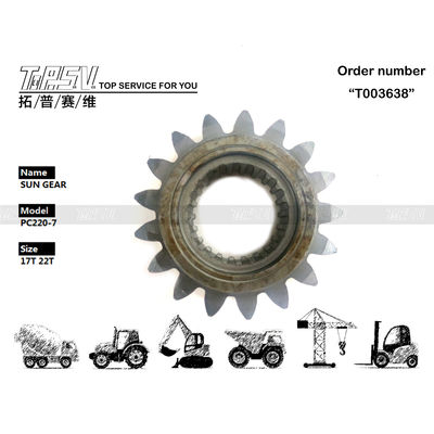 206-26-71410 고내구성 PC220-7 굴삭기 스윙 1단 선기어 간편한 설치 및 유지보수, 편리한 기어 오일 사용