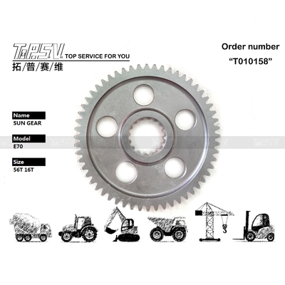 플래네타리적 환속기 타입 E70 발굴기 스윙 태양 기어 환속기 고 내구성 기어 부품