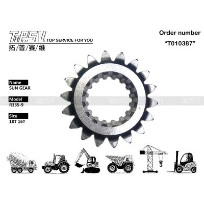 XKAQ-00456 기어 오일 유지보수 R335-9 굴삭기 스윙 1단 선 기어 박스 중장비 내구성 부품 유압 굴삭기 교체용