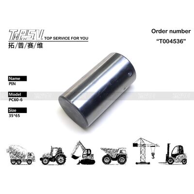 201-26-61231 스윙 드라이브 굴착기 예비 부품을 위한 PC60-6 굴착기 스윙 핀 부품