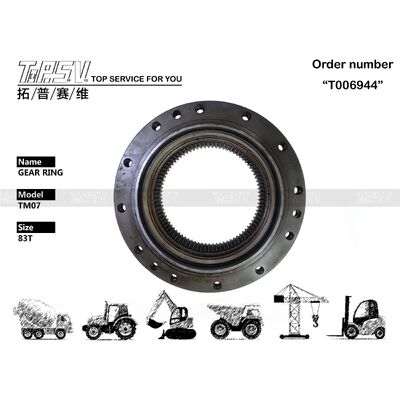 여행 드라이브 굴착기 예비 부품을 위한 TM07 굴착기 여행 기어 링 부품