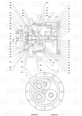 Good price 모델 PY53D00004F1 SK55 발굴기 여행 드라이브 카탈로그에 따라 달라집니다. 온라인으로
