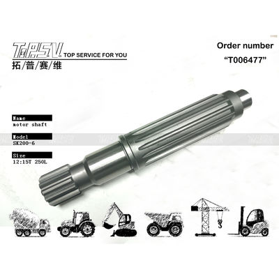 Good price YN15V00017S009 SK200-6 발굴기 여행 모터 샤프트 발굴기 기계 열처리 및 변속기 매시 설치 온라인으로