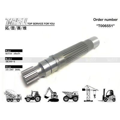 Good price YN15V00003S009 블랙 수압 펌프 SK200-5 발굴기 여행 모터 샤프트 부품 높은 내구성 온라인으로