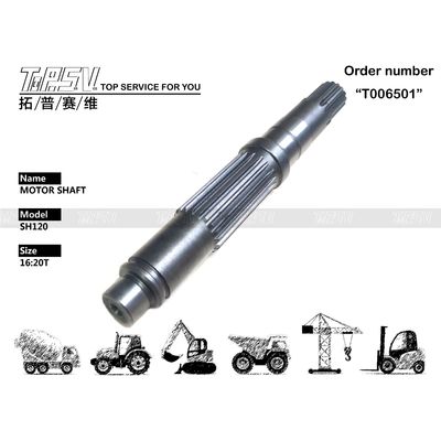 Good price PC120-6 GM18VL 발굴기 이동 모터 샤프트 검은색 TZ269B2002-00 16:20T 온라인으로