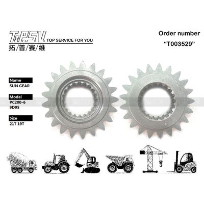 Good price 20Y-26-21170 PC200-6 6D95 굴삭기 스윙 1단 선 기어 감속 기어 부품, 굴삭기 변속 시스템의 장기간 유지 보수를 위한 기어 오일 온라인으로