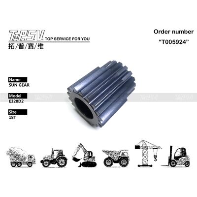 Good price 333-2990 E320D2 굴착기 여행 여행 드라이브 굴착기 예비 부품을 위한 2 단계 태양 기어 부품 온라인으로